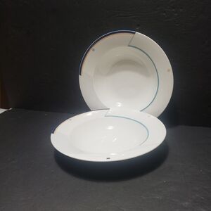 NEW! Set de 2 CHRISTOPHER STUART  (HK209 Vector) Large Rim Soup Bowl